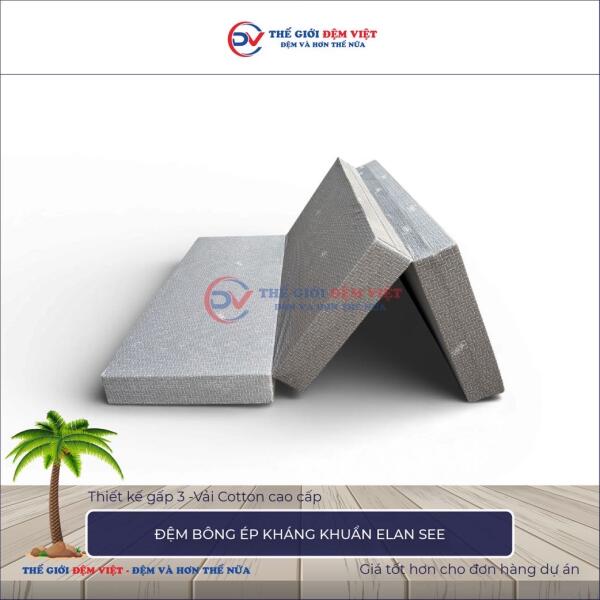 Đệm bông ép kháng khuẩn Elan See